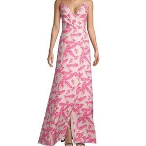 NWT Jay Godfrey Pink Palm Tree Dress